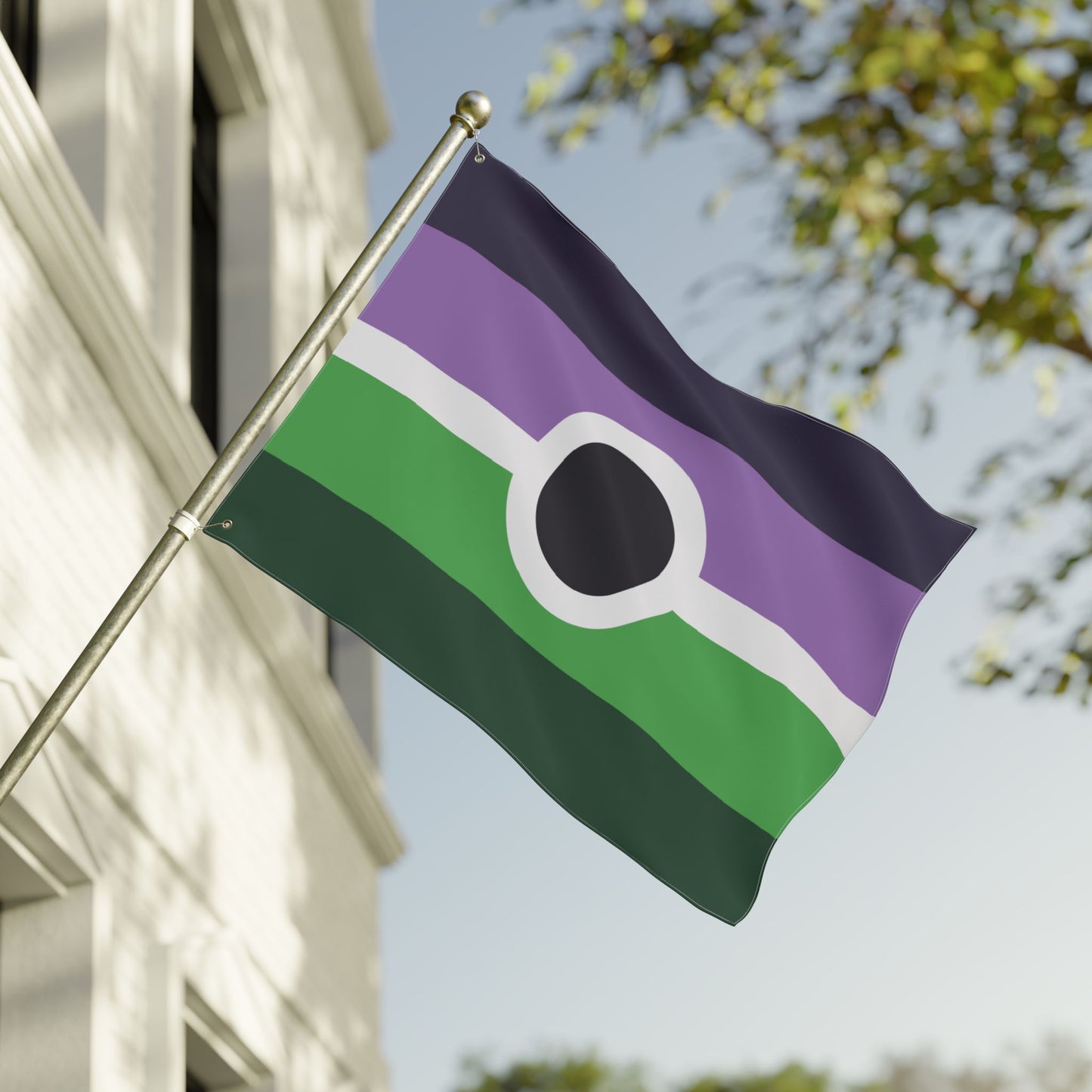 30'' × 40'' Voidpunk Pride Flag with Grommets
