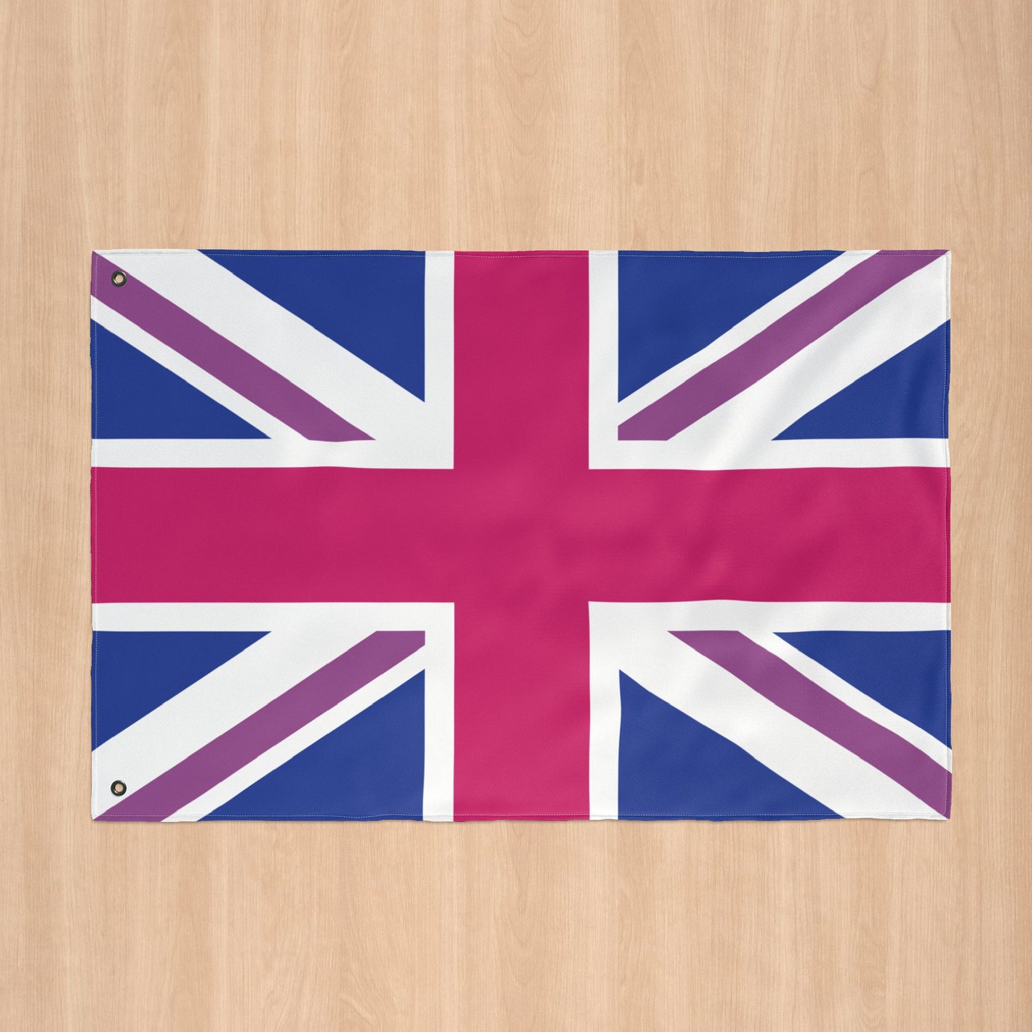 UK Bisexual Pride Flag with Grommets