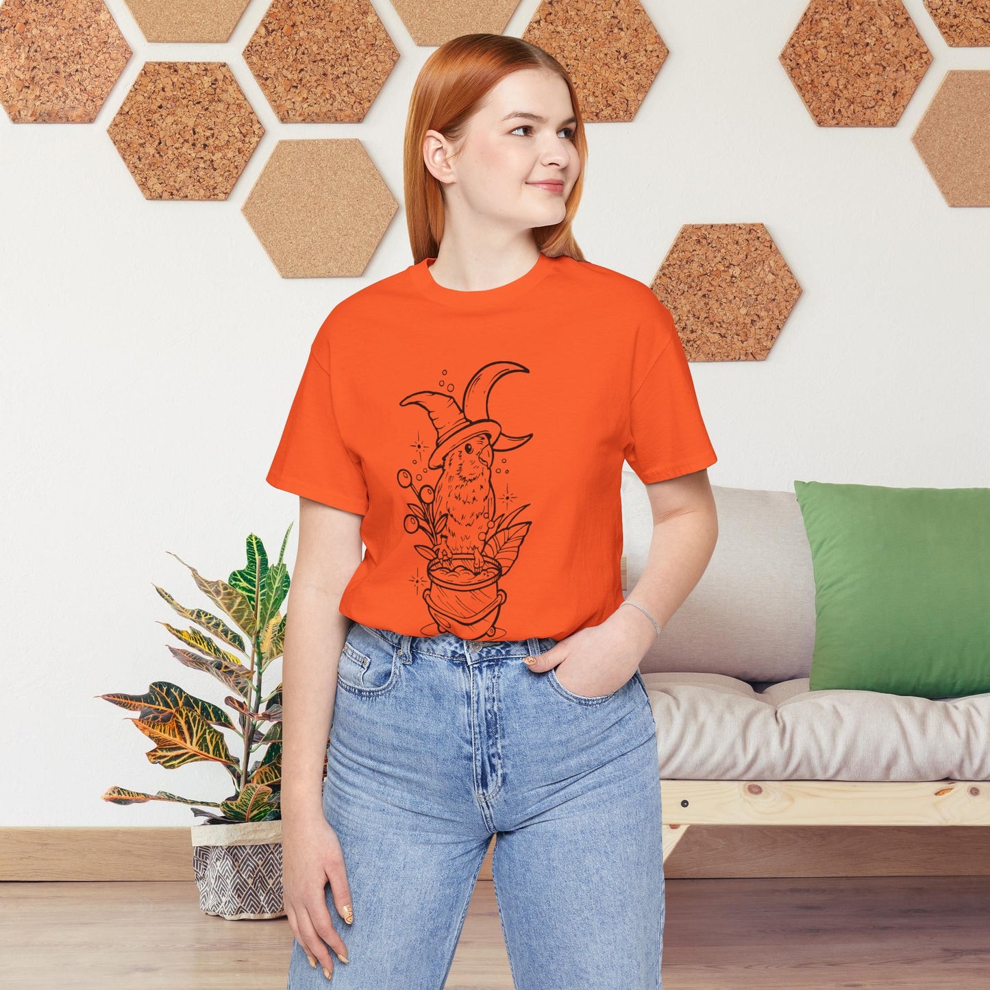 Witches' Brew Lovebird, Line Art Tee