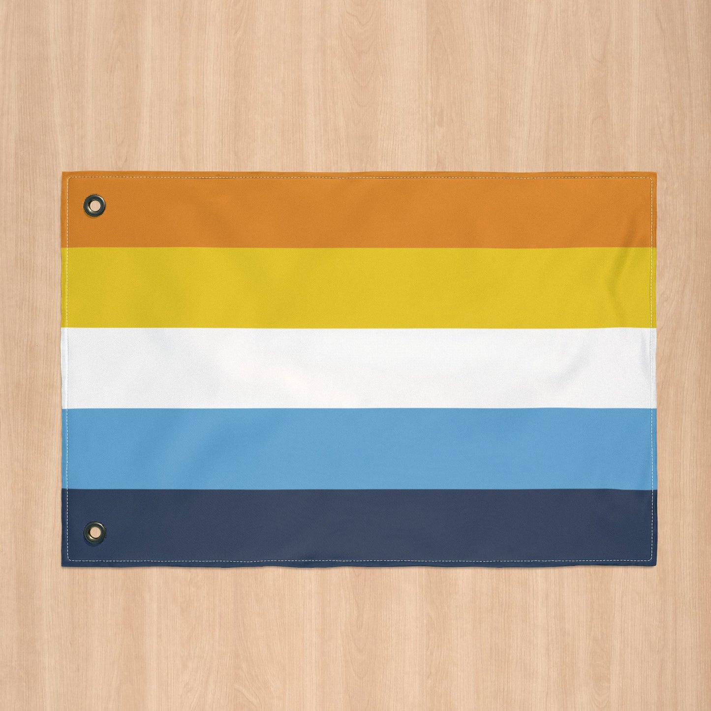 Aromantic Asexual Pride Flag with Grommets