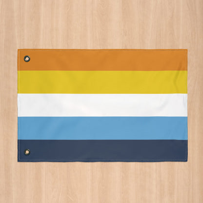 Aromantic Asexual Pride Flag with Grommets
