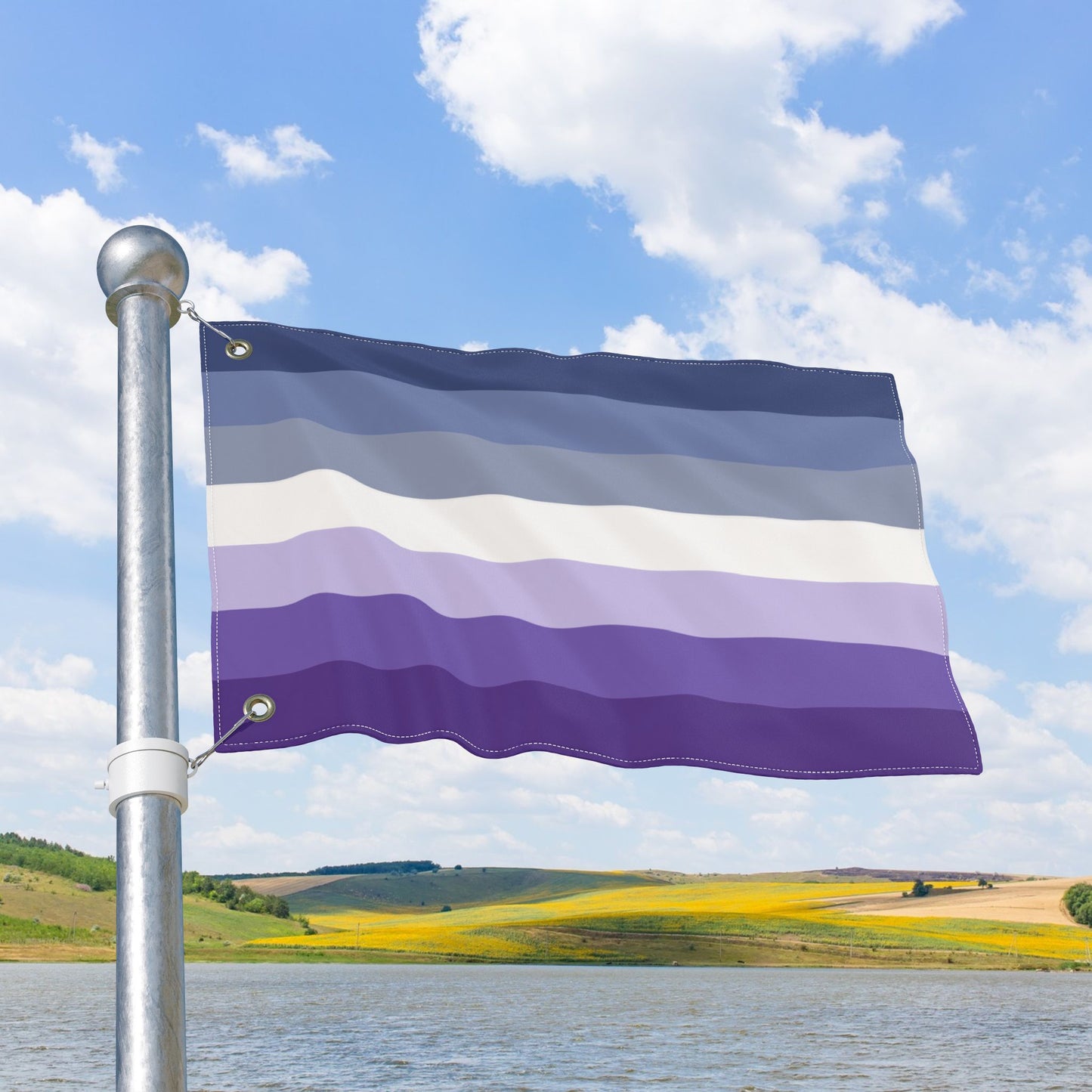 Butch Blue Double-Sided Pride Flag with Grommets