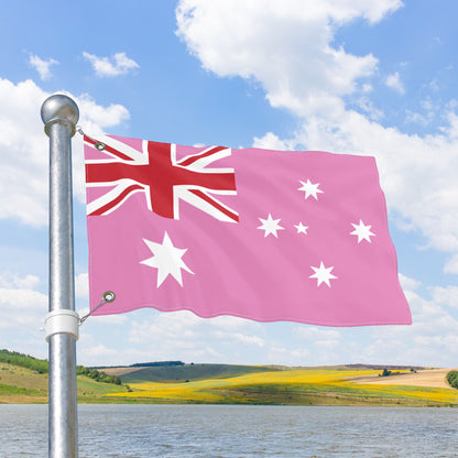 Australia Gay Pride Pink Flag with Grommets