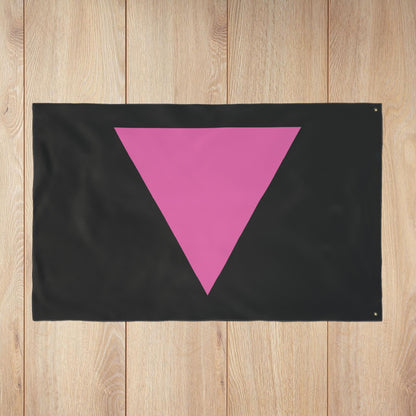 Lesbian Pride Double-Sided Pink Triangle Flag with Grommets