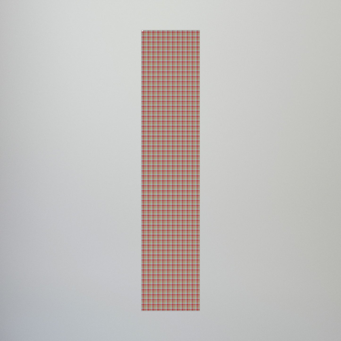 MCM Christmas Red, Blue, Pink & Green Plaid Gift Wrapping Paper Roll