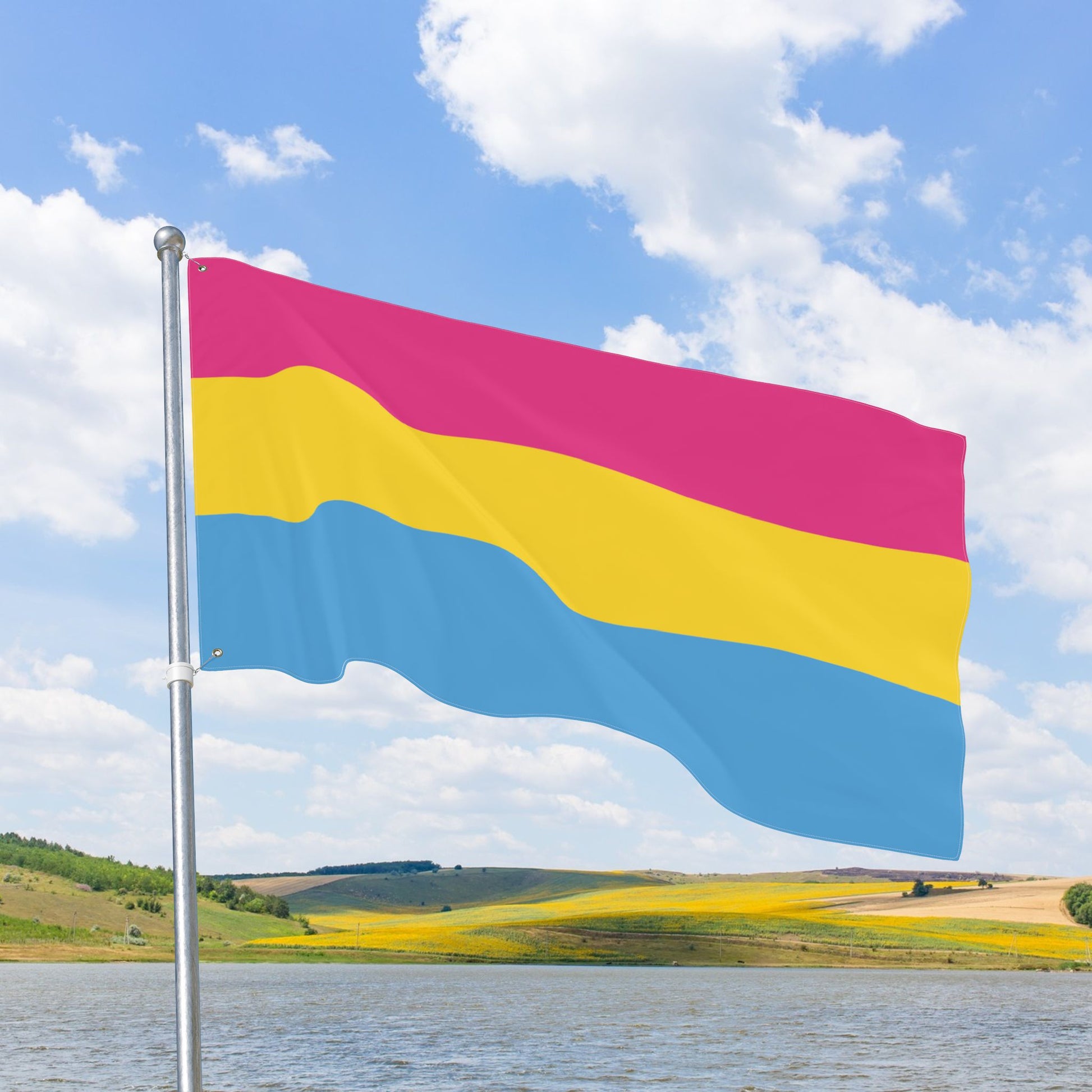 Pansexual Pride Flag with Grommets