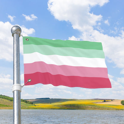 Abrosexual Double-Sided Pride Flag with Grommets