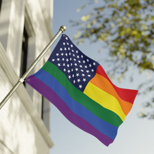 24'' × 36'' United States Rainbow Pride Flag with Grommets