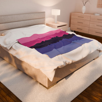 Omnisexual Pride Flag Velveteen Plush Blanket