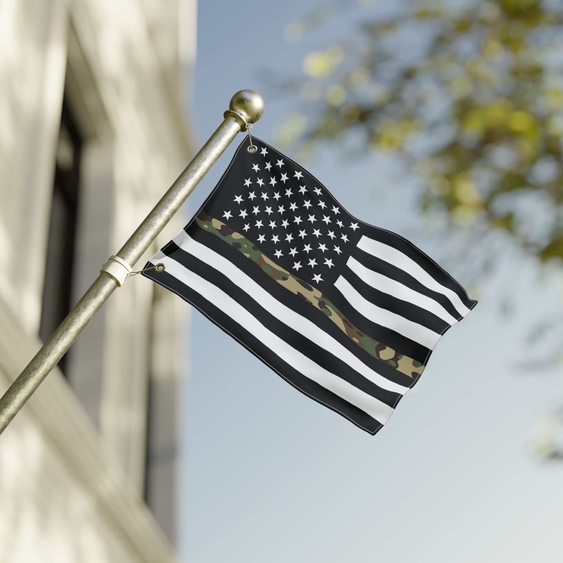 12'' × 18'' USA Thin Camo Line American Flag with Grommets
