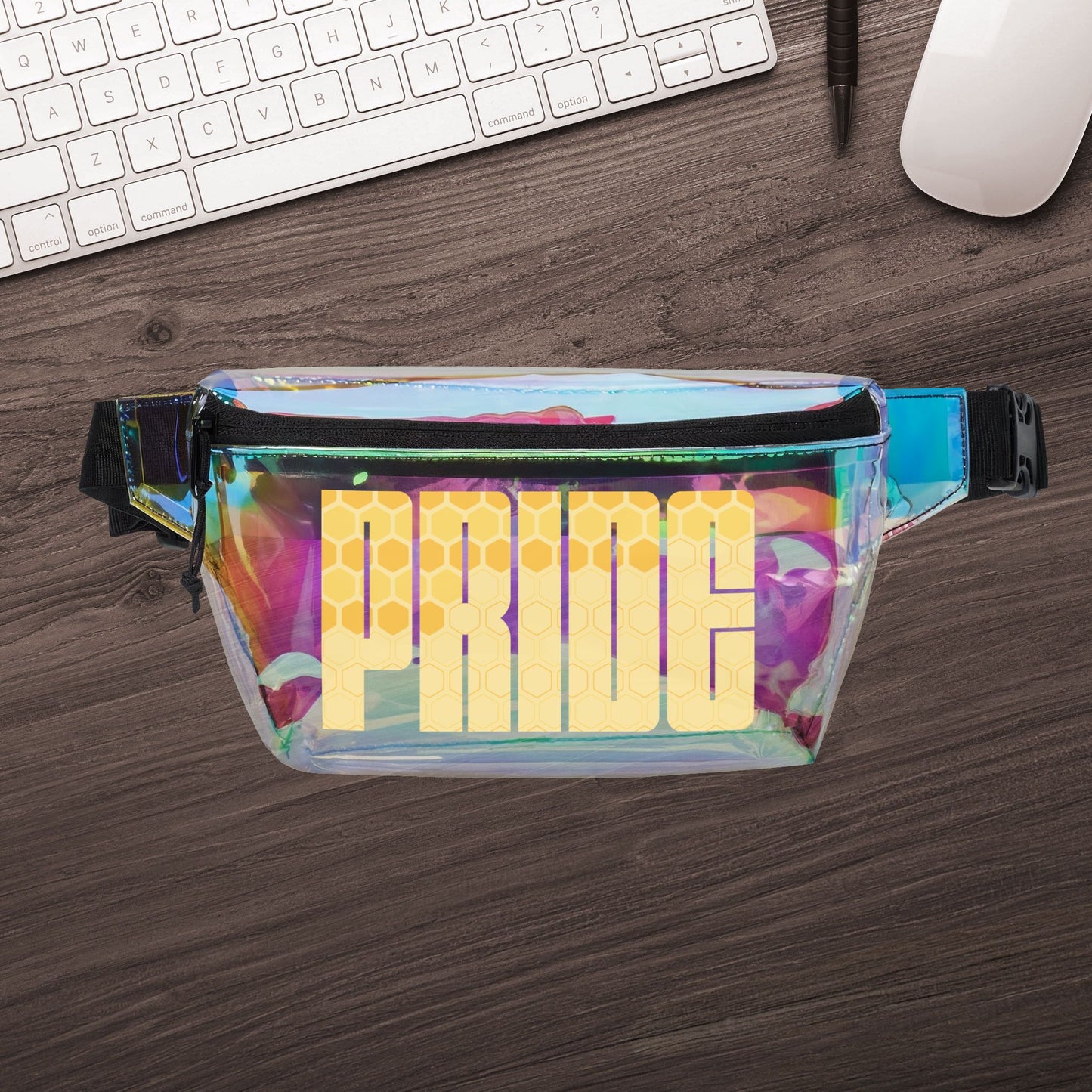 DELETE Custom Pride Clear Fanny Pack