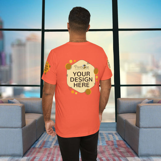 Custom Orange, Yellow & Peach Tees for BELLA+CANVAS® 3001