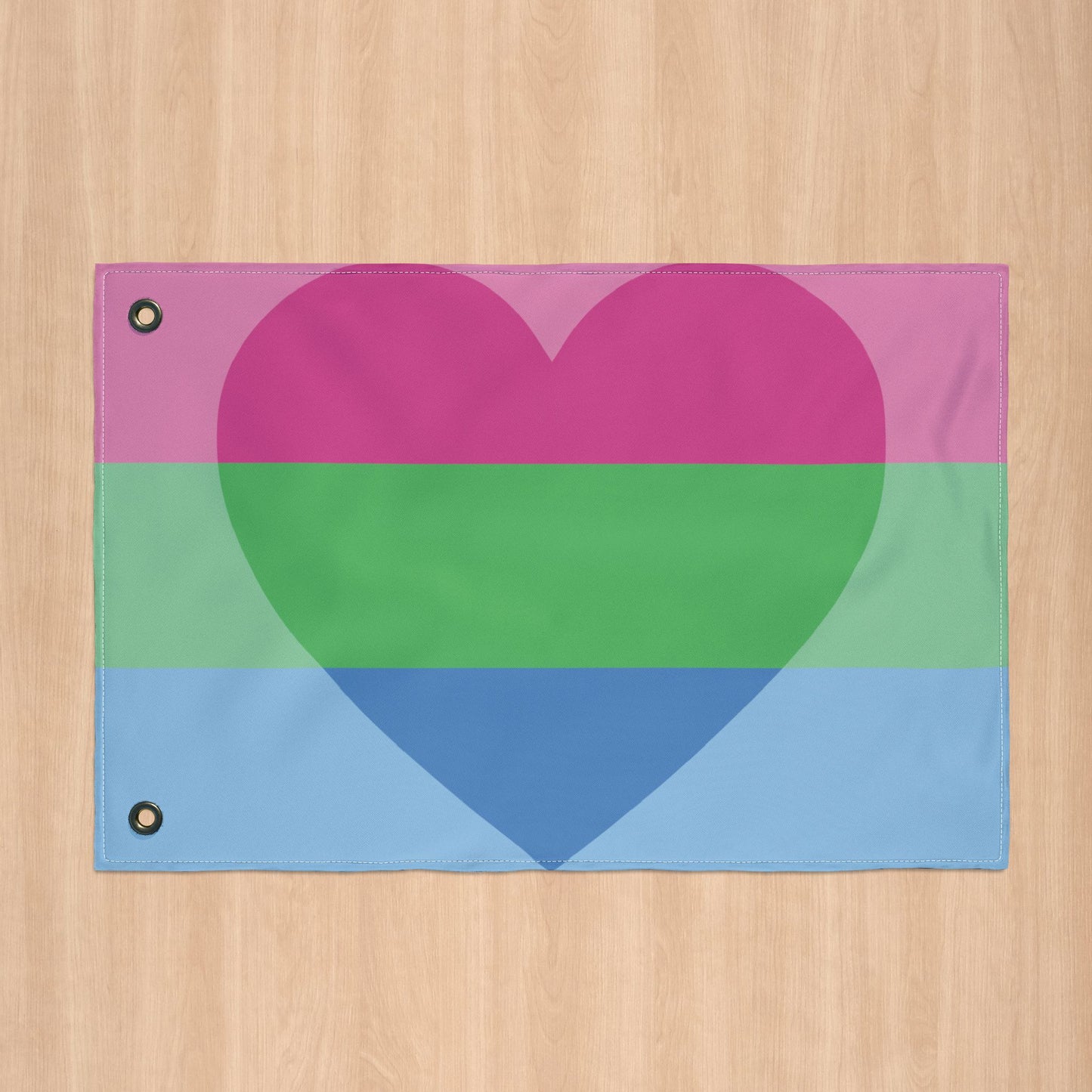 Polyromantic Pride Flag with Grommets