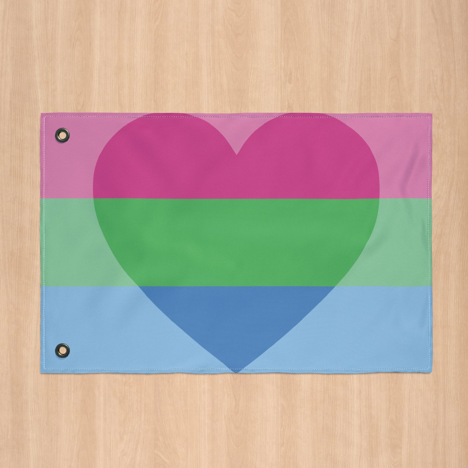 Polyromantic Pride Flag with Grommets