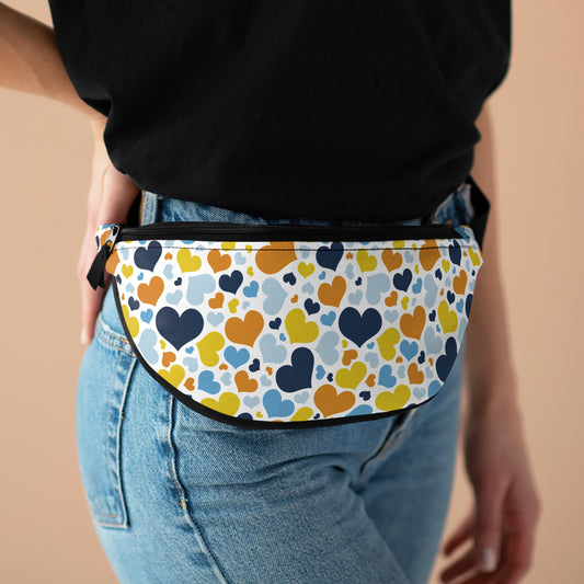 One size Aromantic Asexual Pride Hearts Fanny Pack