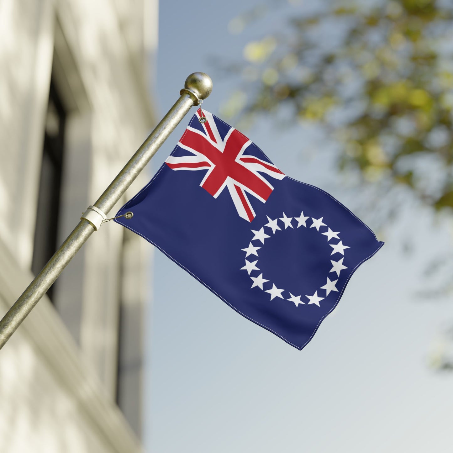 12'' × 18'' Cook Islands Flag with Grommets