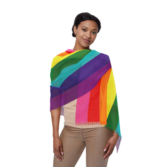 27" × 71'' Gilbert Baker Rainbow Pride Lightweight Scarf