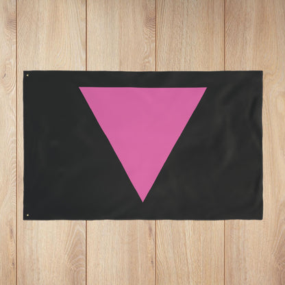 Lesbian Pride Double-Sided Pink Triangle Flag with Grommets