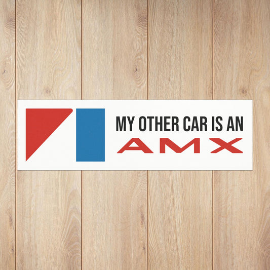 My Other Car is an AMX, AMC Logos Custom Car Magnet