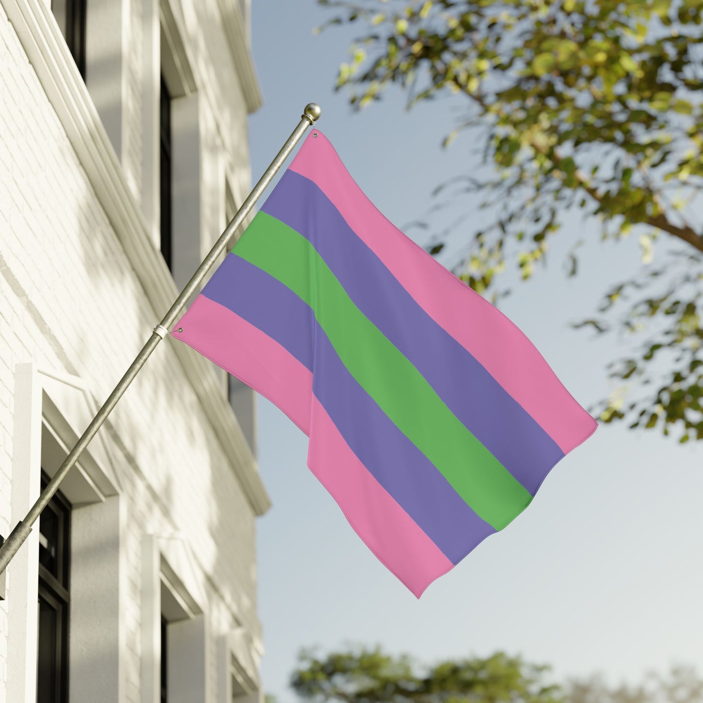 36'' × 60'' Trigender Double-Sided Pride Flag with Grommets