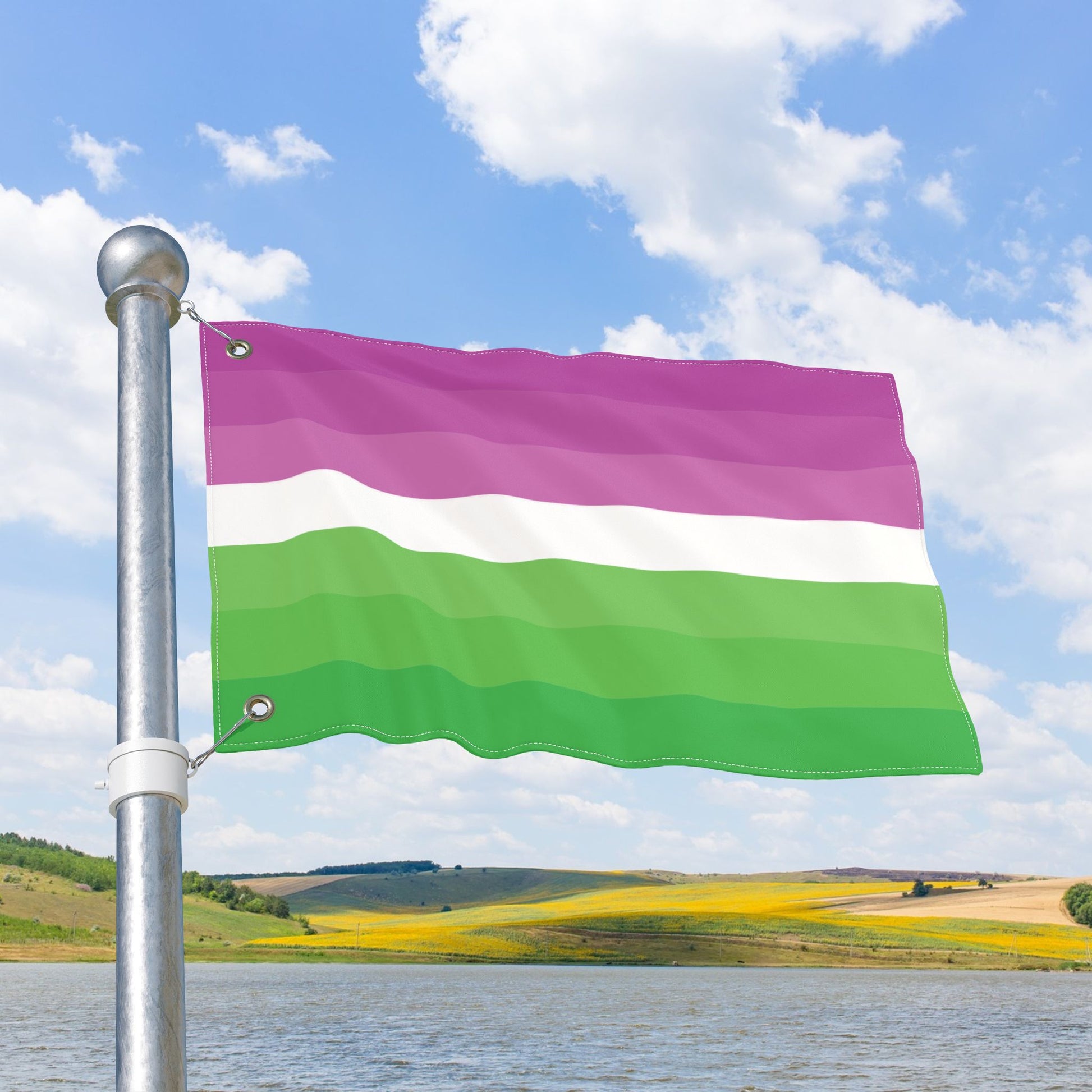 Petalsexual Double-Sided Pride Flag with Grommets