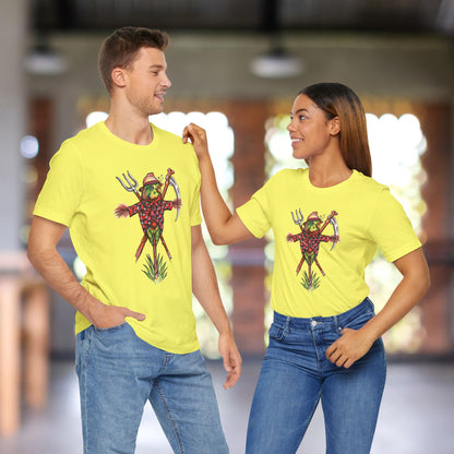 Scarecrow Lovebird, Hand-Drawn & Hand-Colored Tee