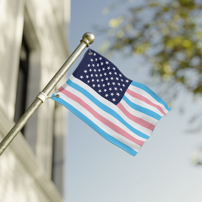 12'' × 18'' USA Transgender Pride Flag with Grommets