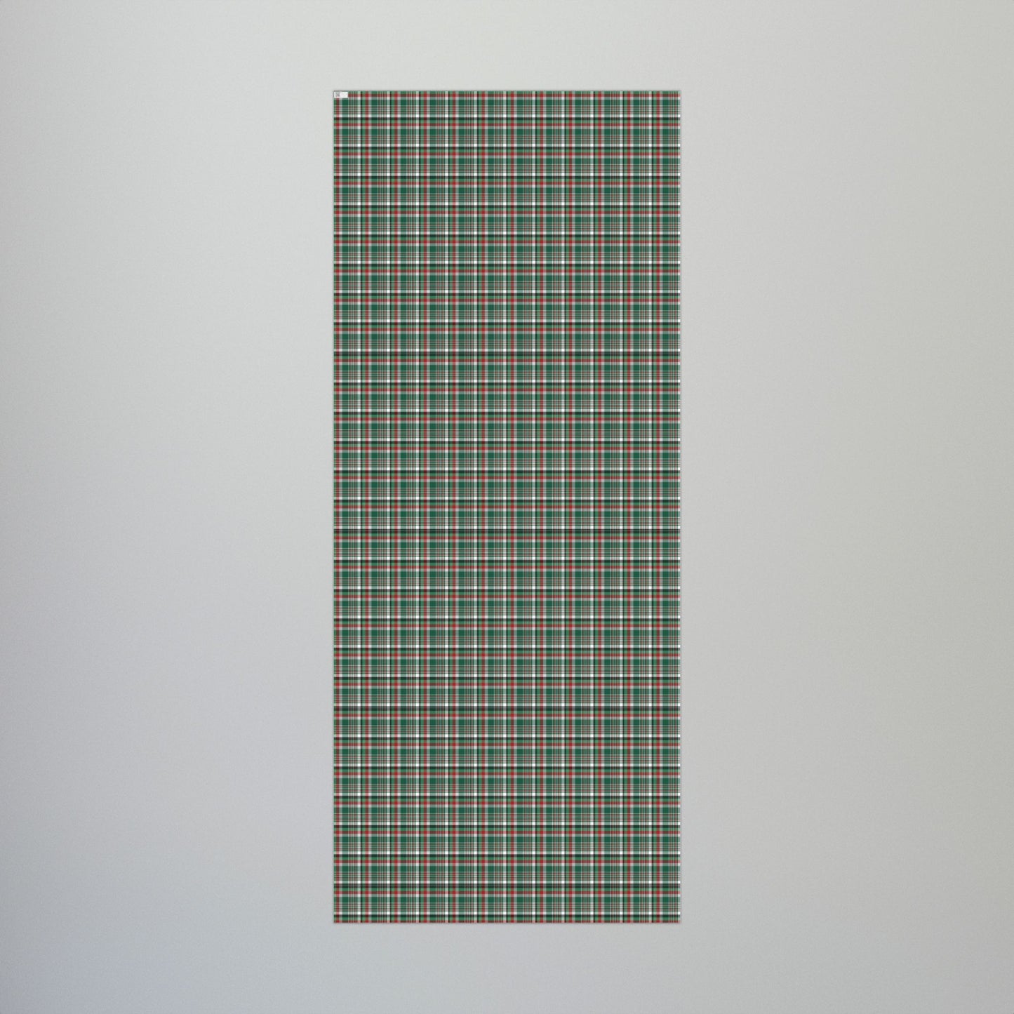 Christmas Green & White New York NY Plaid Gift Wrapping Paper Roll