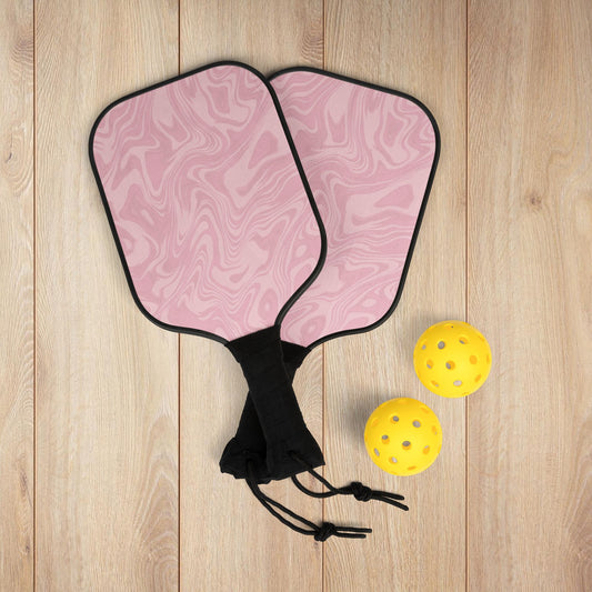 Pink Swirl Pickleball Paddles