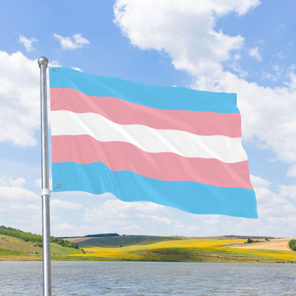 Transgender Pride Flag with Grommets