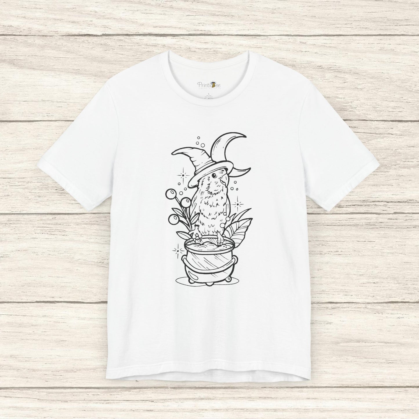 Witches' Brew Lovebird, Line Art Tee