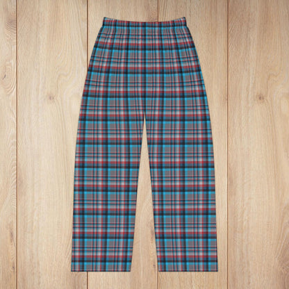 Women’s Grey, Blue & Red Orlando FL Plaid Pajama Pants