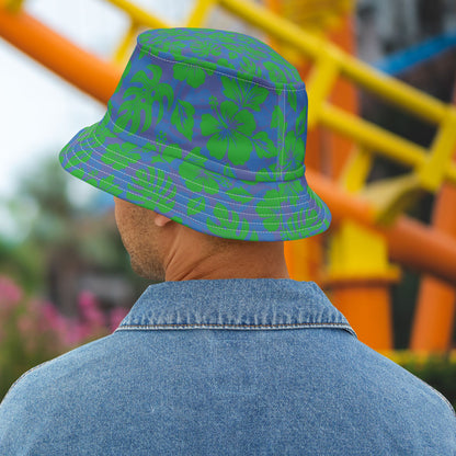 Green Tropical Bucket Hat • Irvine Ondrey Engineering