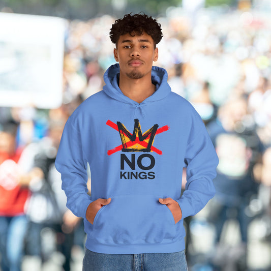 Carolina Blue No Kings Protest Hoodie