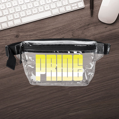 One size Clear Black Saturnic Pride Clear Fanny Pack