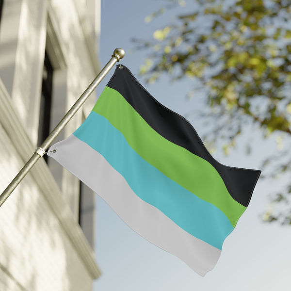 24'' × 36'' Quoiromantic Pride Flag with Grommets