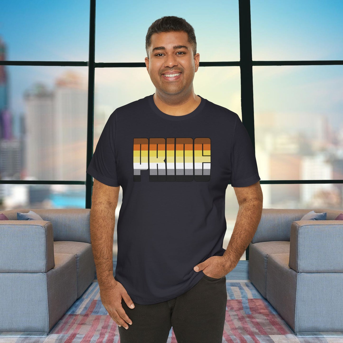 Dark Grey Bear Pride Tee