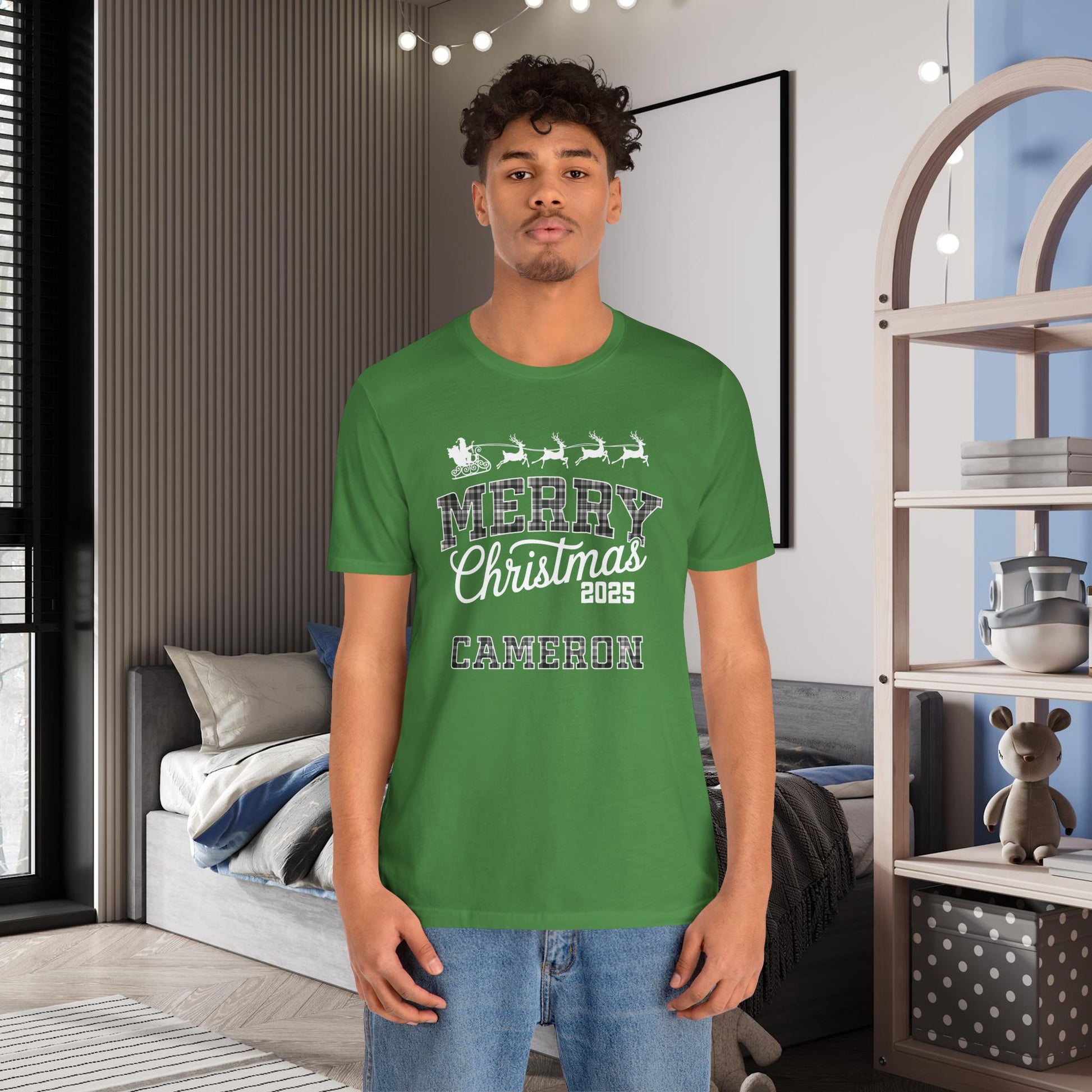 Custom Ohio Christmas Plaid Tee or Pajama Top