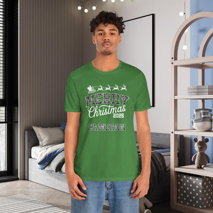 Custom Ohio Christmas Plaid Tee or Pajama Top