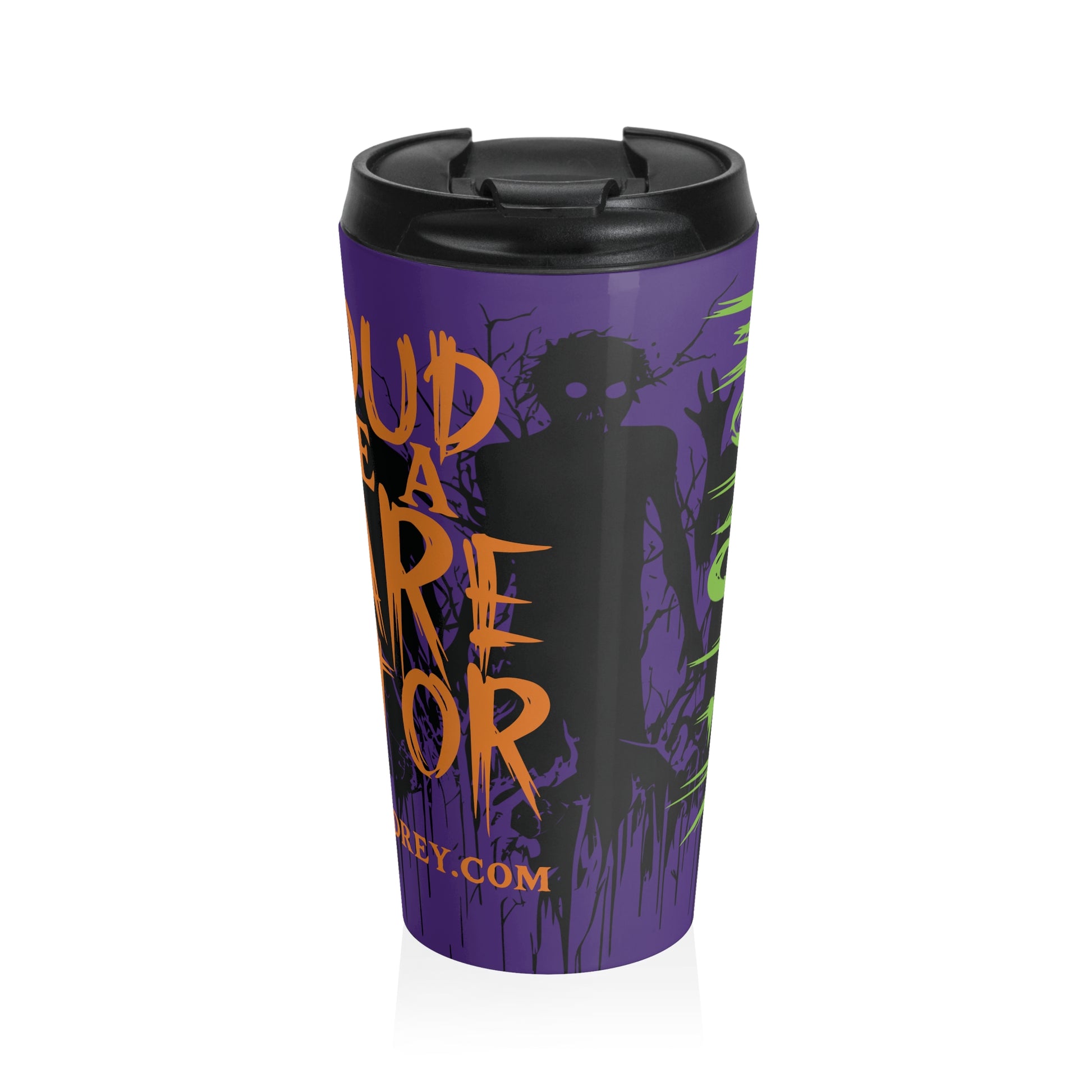 Proud to Be a Scare Actor Personalized Stainless Steel 15oz Travel Mug • Irvine Ondrey Engineering