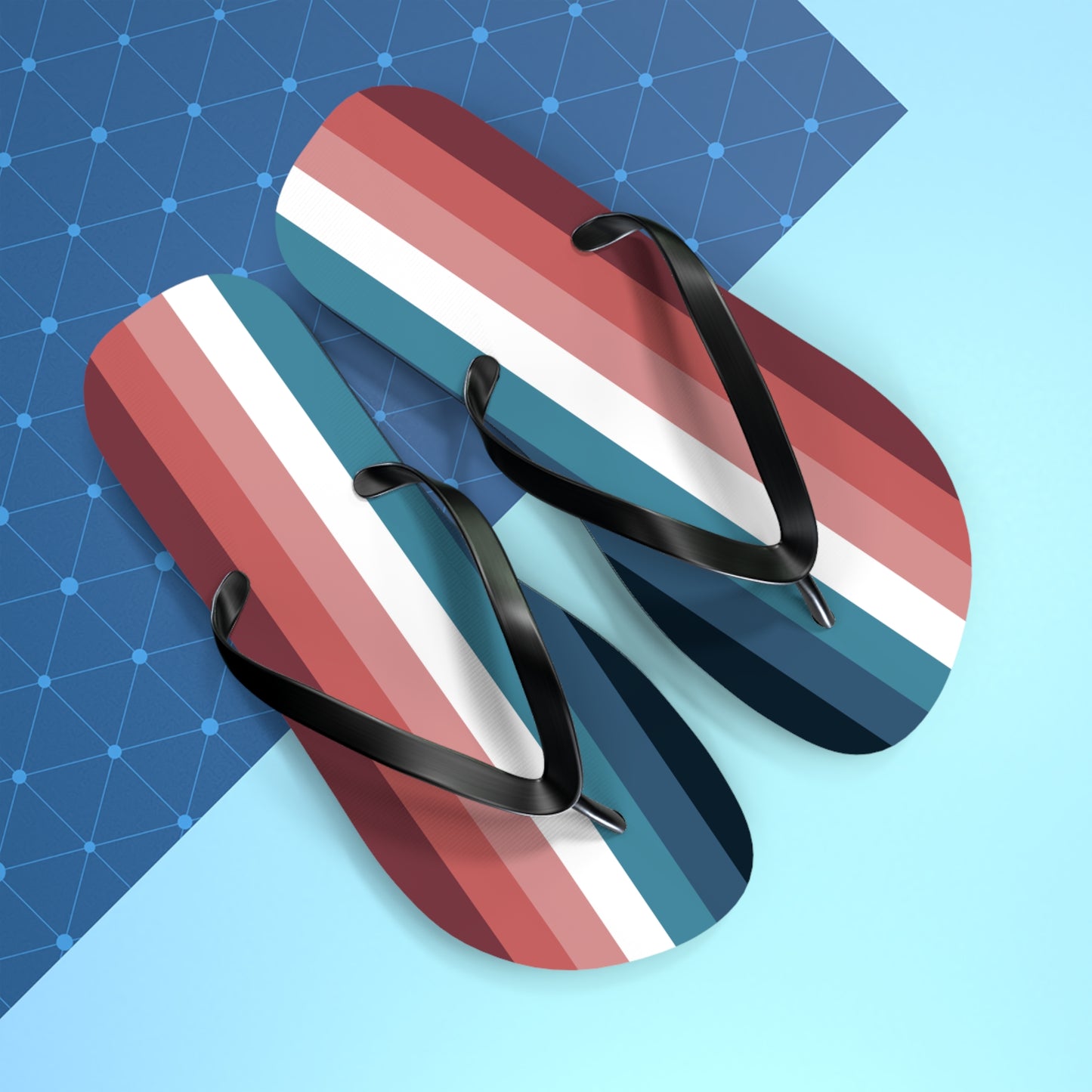 Nebularomantic Pride Flip Flops