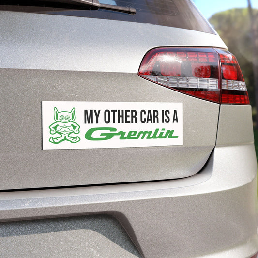 My Other Car is an Gremlin, AMC Mascot Logos Custom Car Magnet