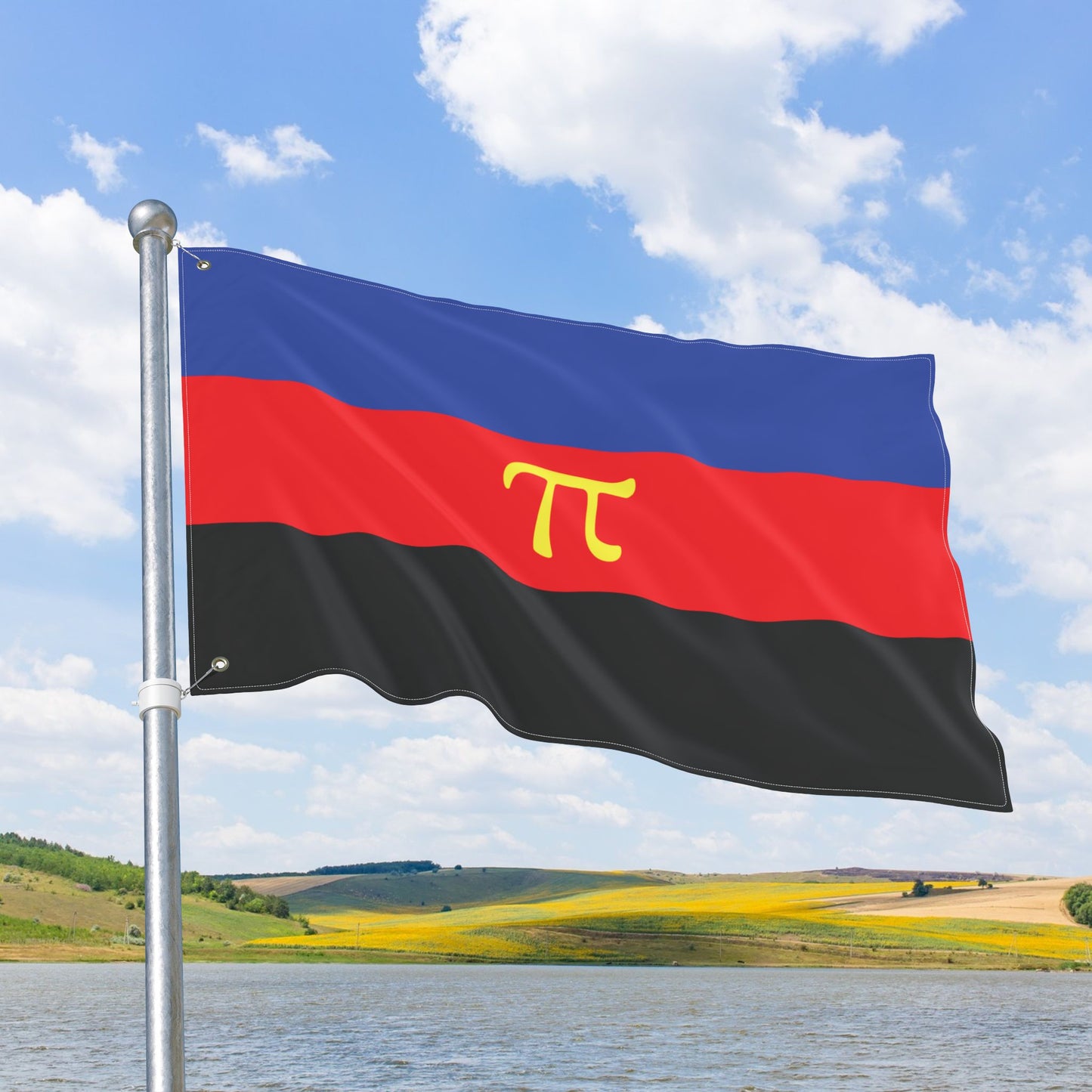 Polyamory Pi Pride Flag with Grommets