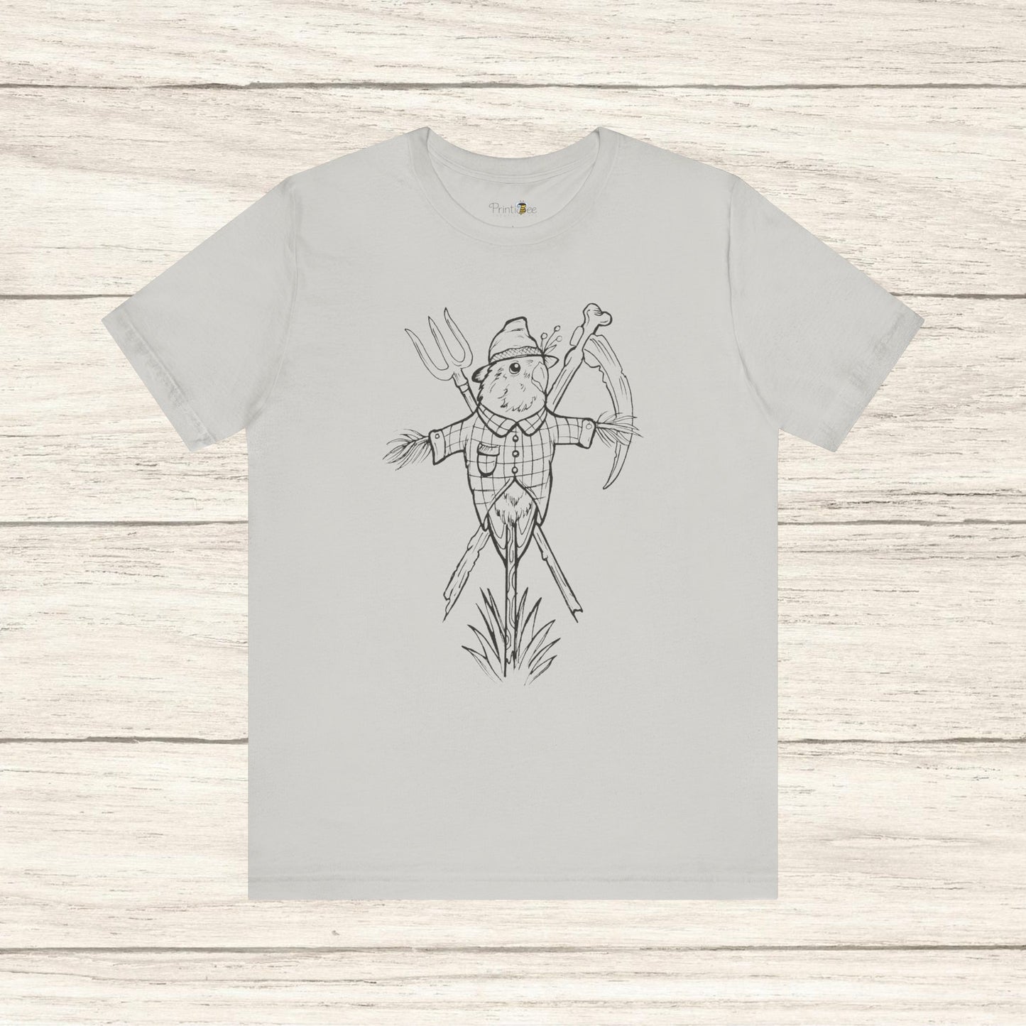 Scarecrow Lovebird, Line Art Tee