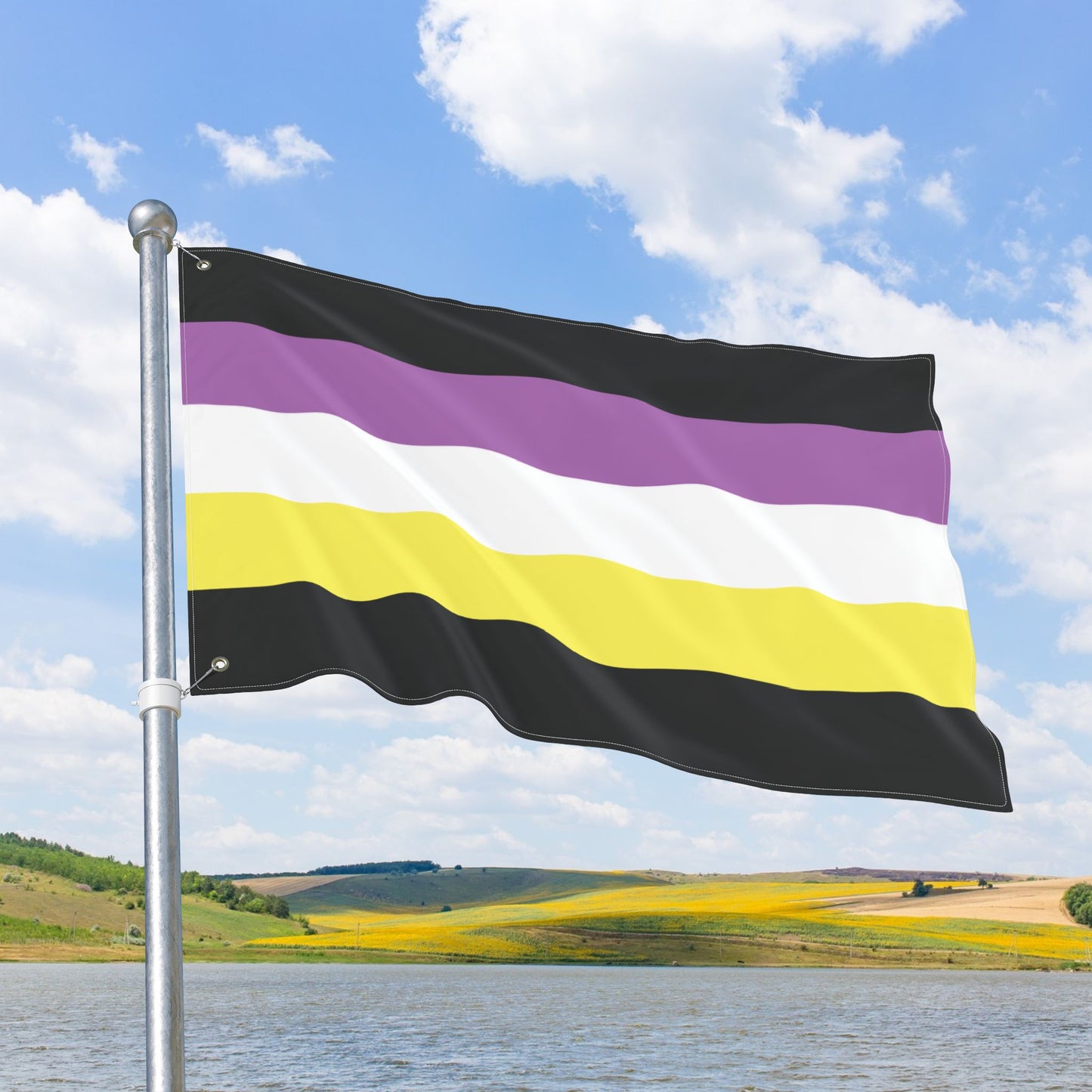 Anonbinary Pride Flag with Grommets