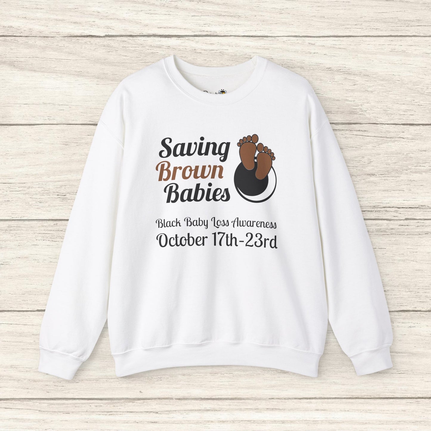 Quietly United in Loss Together Sin fines de lucro / Saving Brown Babies Charity Crew Neck Sudadera, Embarazo y Concientización sobre la pérdida infantil