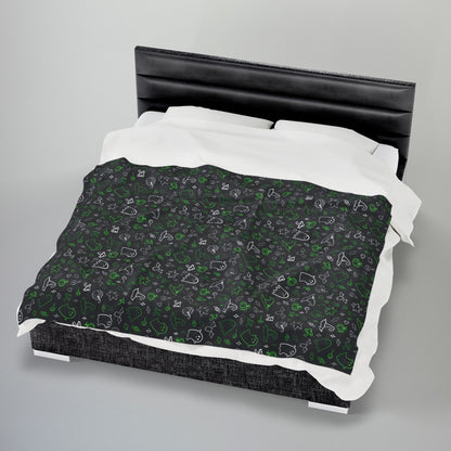 Demiromantic Pride Halloween Velveteen Plush Blanket