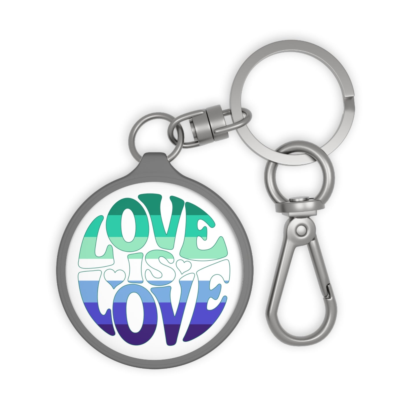 Gay Men Pride Love is Love Keychain