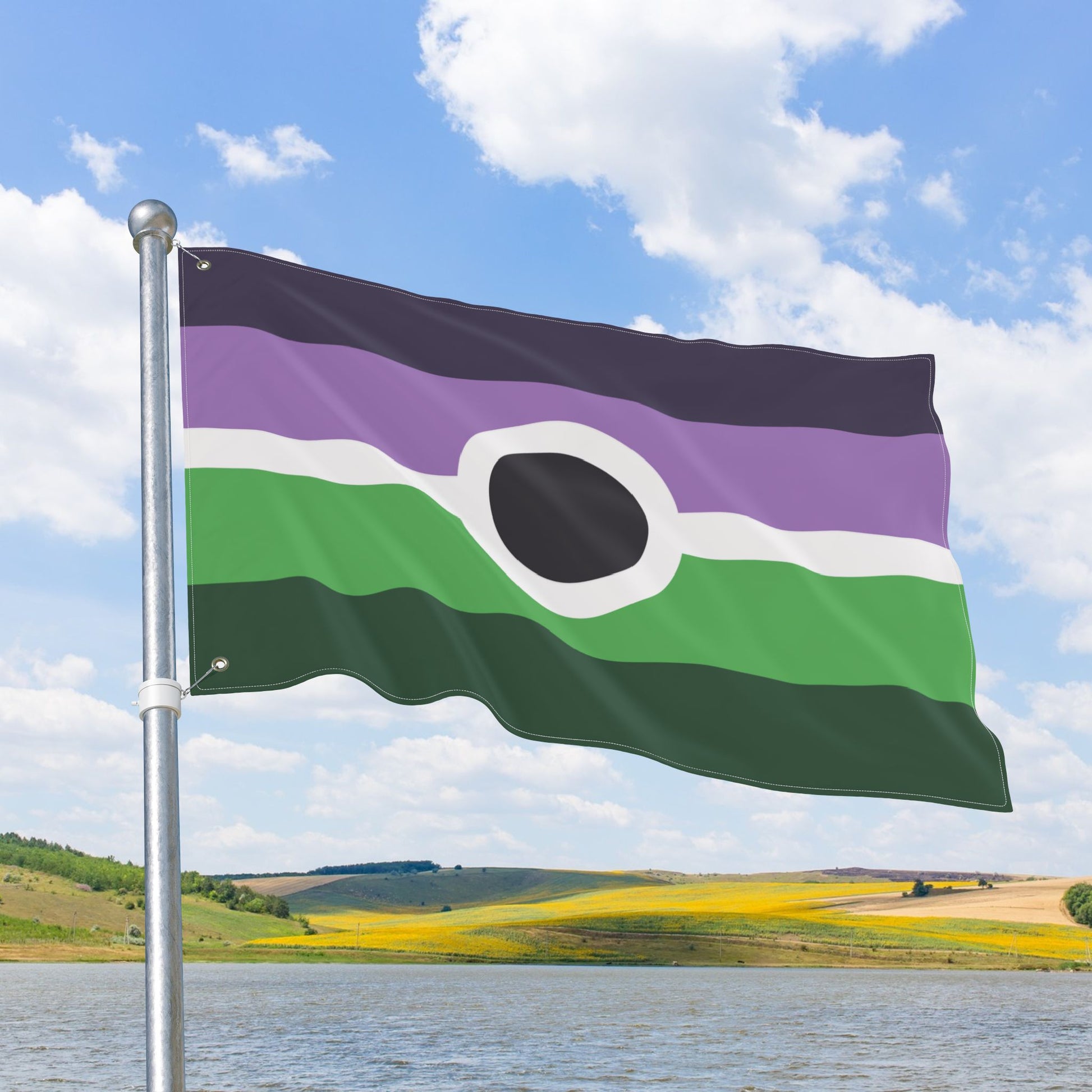 Voidpunk Pride Flag with Grommets