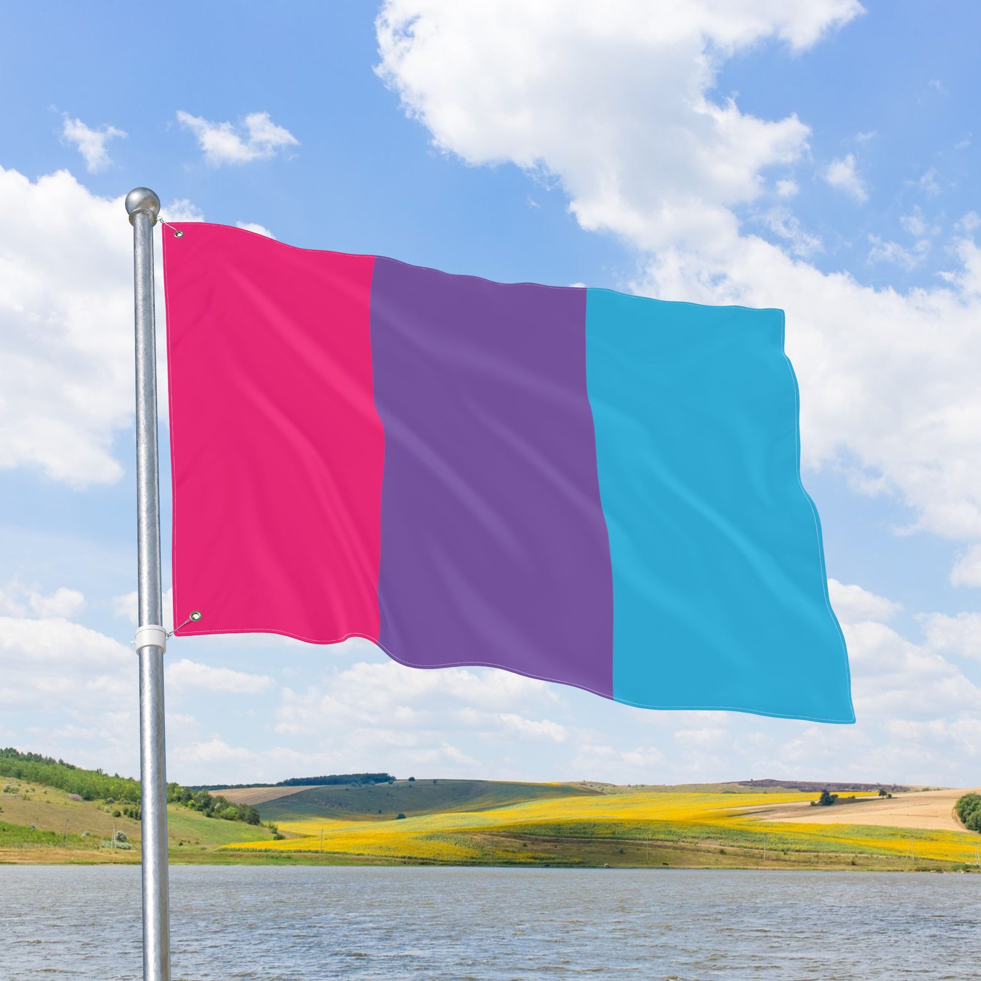 Androgyne Pride Flag with Grommets